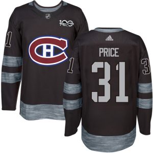 Montreal Canadiens Trikot #31 Carey Price Authentic Schwarz 1917-2017 100th Anniversary